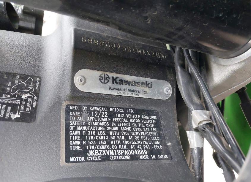 Photo 10 of 2023 Kawasaki Zx1002 M (VIN JKBZXVM18PA004889)