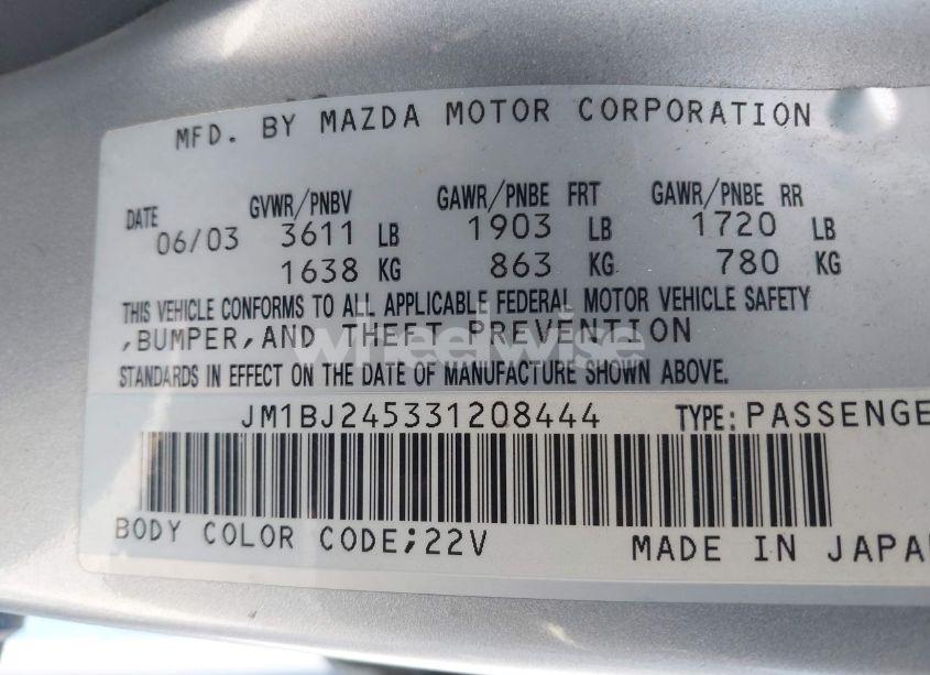 Photo 9 of 2003 Mazda Protege5 N/A (VIN JM1BJ245331208444)