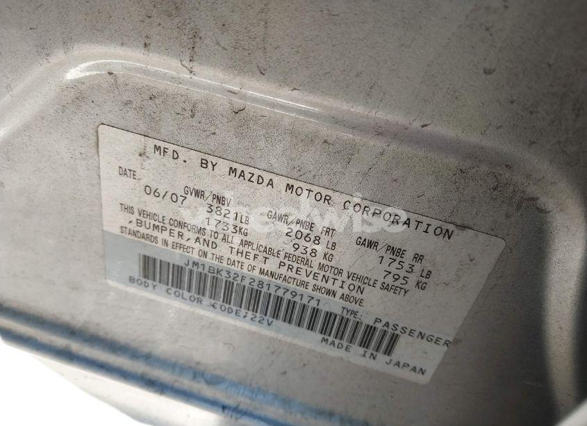 Photo 9 of 2008 Mazda Mazda3 I (VIN JM1BK32F281779171)