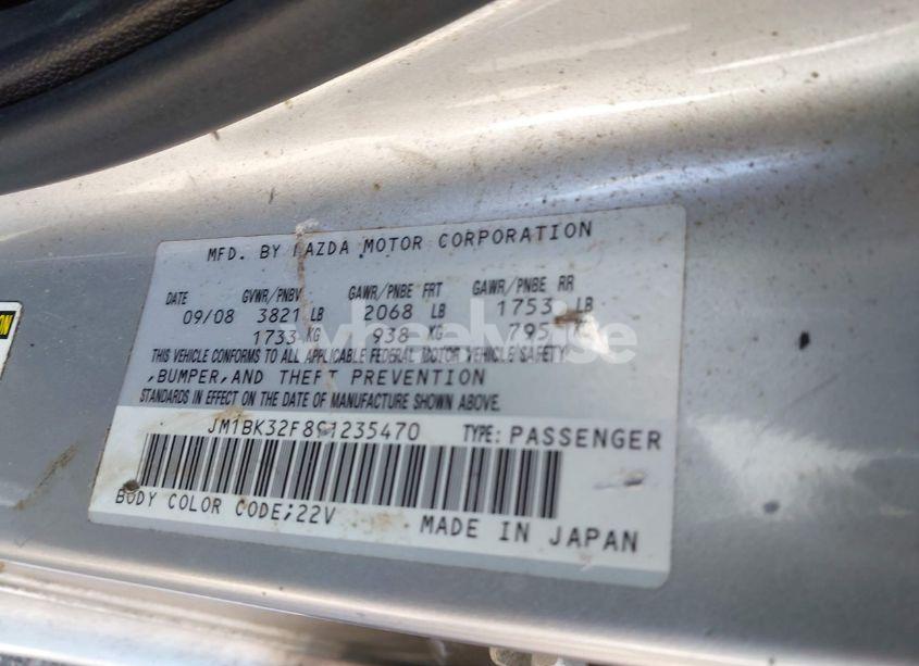 Photo 9 of 2009 Mazda Mazda3 I (VIN JM1BK32F891235470)