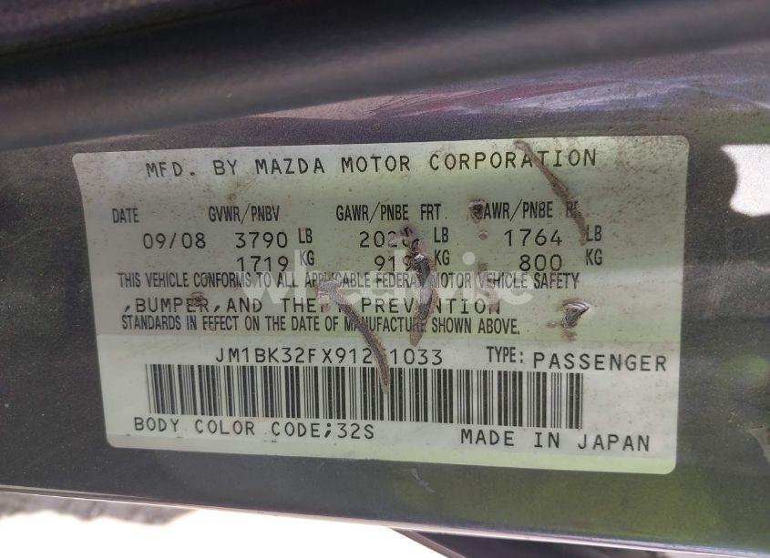 Photo 9 of 2009 Mazda Mazda3 I SPORT (VIN JM1BK32FX91231033)