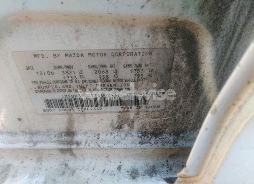 Photo 9 of 2007 Mazda Mazda3 I (VIN JM1BK32G171686293)