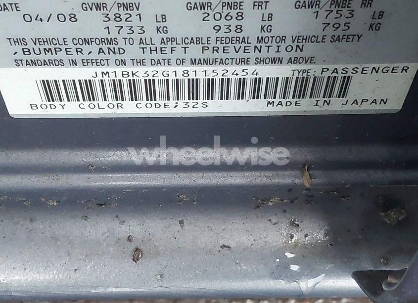 Photo 9 of 2008 Mazda Mazda3 I TOURING VALUE (VIN JM1BK32G181152454)