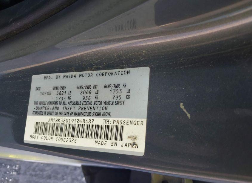 Photo 9 of 2009 Mazda Mazda3 I (VIN JM1BK32G191248487)