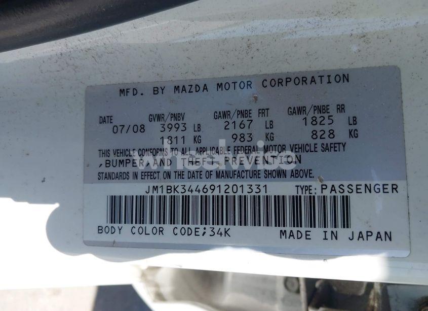 Photo 9 of 2009 Mazda Mazda3 S GRAND TOURING (VIN JM1BK344691201331)