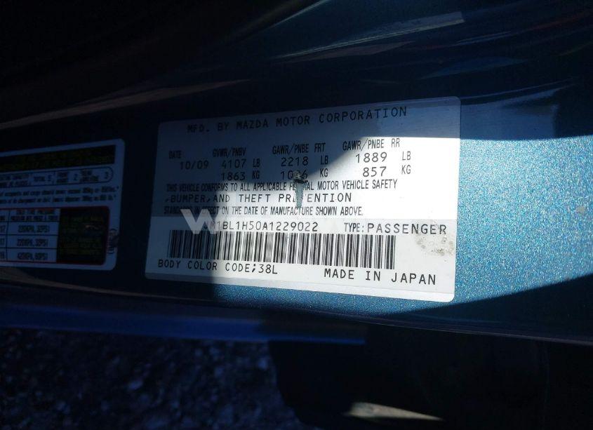 Photo 9 of 2010 Mazda Mazda3 S GRAND TOURING (VIN JM1BL1H50A1229022)