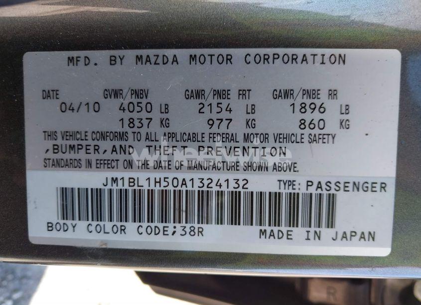 Photo 9 of 2010 Mazda Mazda3 S SPORT (VIN JM1BL1H50A1324132)