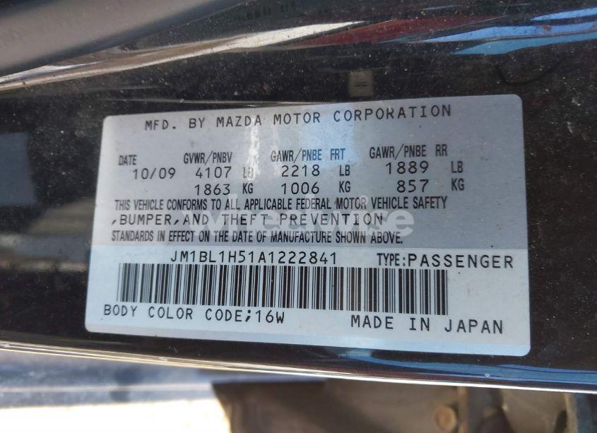 Photo 9 of 2010 Mazda Mazda3 S SPORT (VIN JM1BL1H51A1222841)