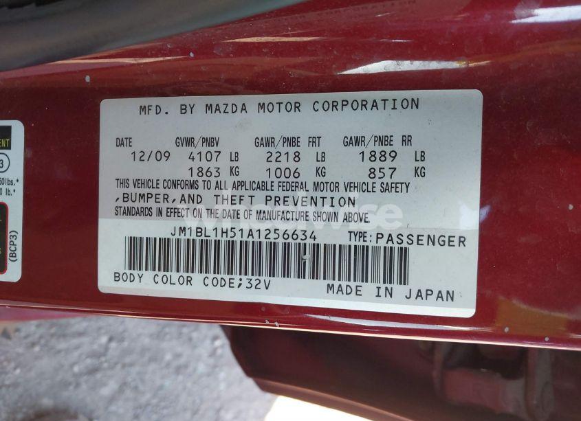 Photo 9 of 2010 Mazda Mazda3 (VIN JM1BL1H51A1256634)