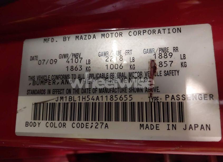 Photo 9 of 2010 Mazda Mazda3 S SPORT (VIN JM1BL1H54A1185655)