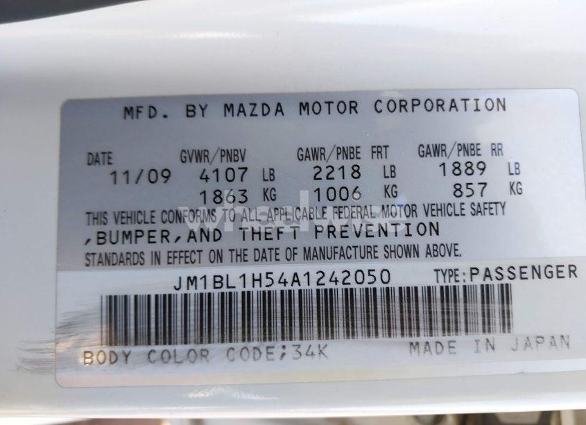 Photo 9 of 2010 Mazda Mazda3 S SPORT (VIN JM1BL1H54A1242050)