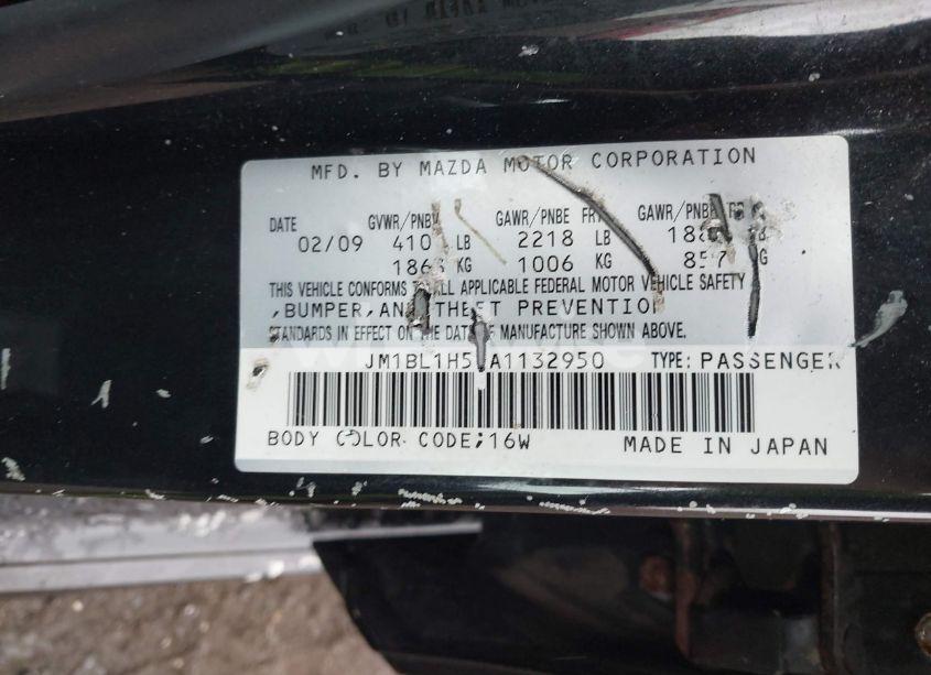 Photo 9 of 2010 Mazda Mazda3 S GRAND TOURING (VIN JM1BL1H55A1132950)