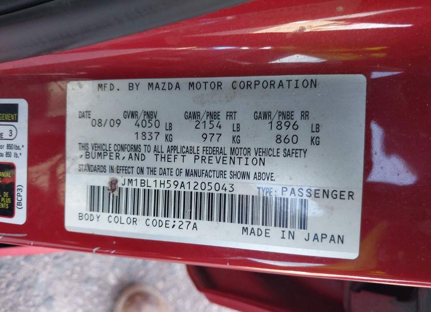 Photo 9 of 2010 Mazda Mazda3 S SPORT (VIN JM1BL1H59A1205043)