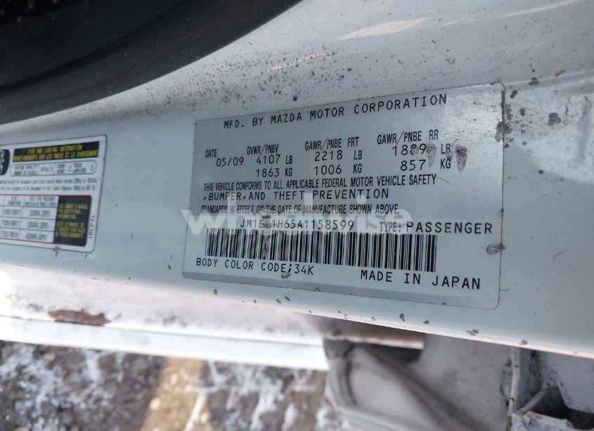 Photo 9 of 2010 Mazda Mazda3 S SPORT (VIN JM1BL1H65A1158599)