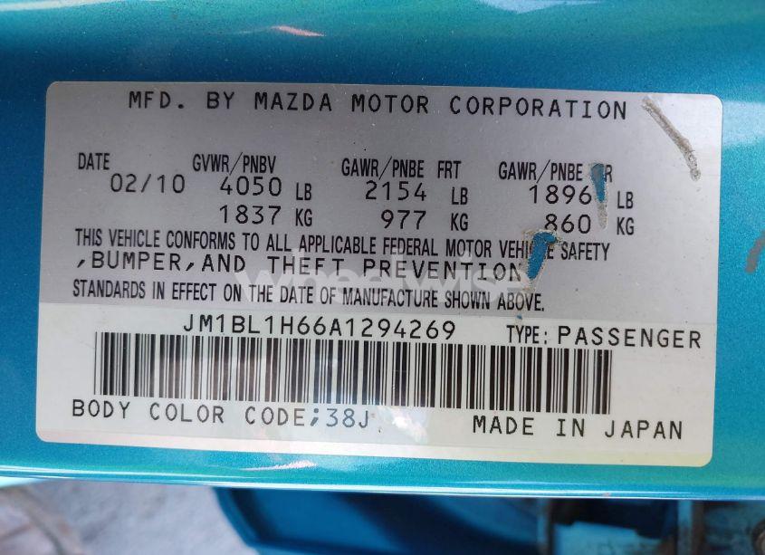 Photo 9 of 2010 Mazda Mazda3 S SPORT (VIN JM1BL1H66A1294269)