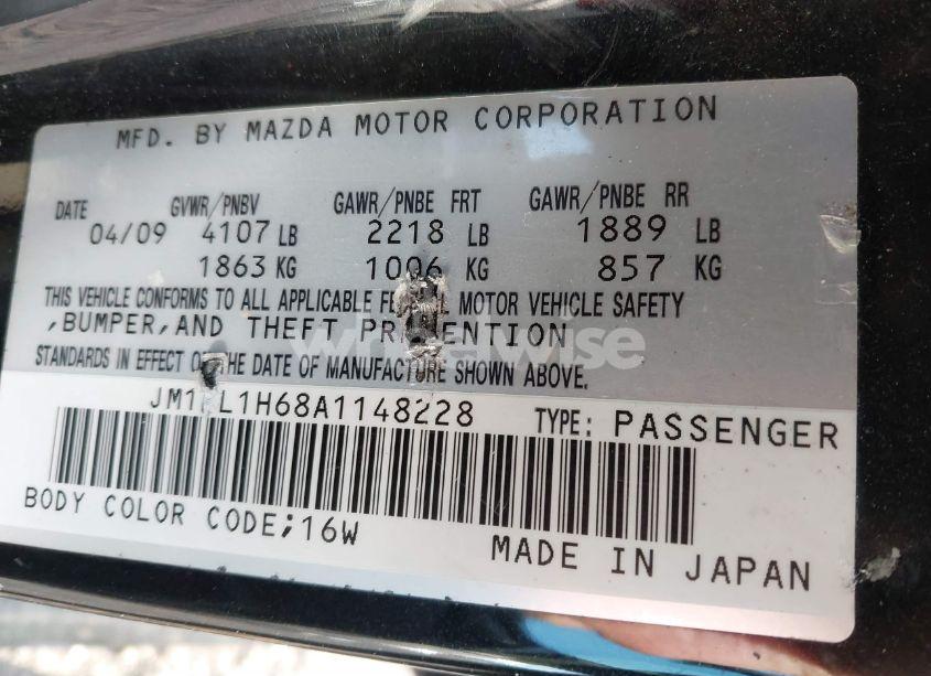 Photo 9 of 2010 Mazda Mazda3 S SPORT (VIN JM1BL1H68A1148228)