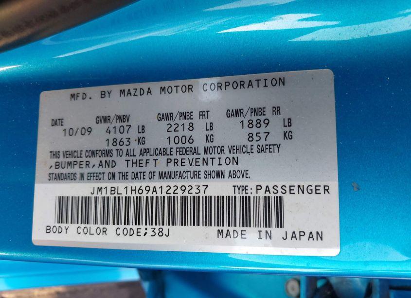 Photo 9 of 2010 Mazda Mazda3 S SPORT (VIN JM1BL1H69A1229237)