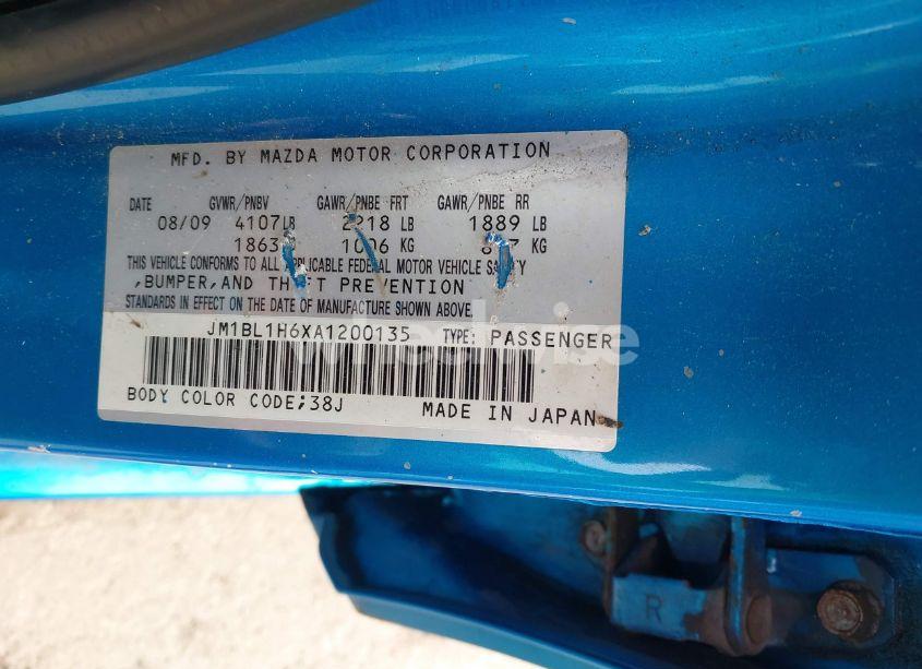 Photo 9 of 2010 Mazda Mazda3 S SPORT (VIN JM1BL1H6XA1200135)