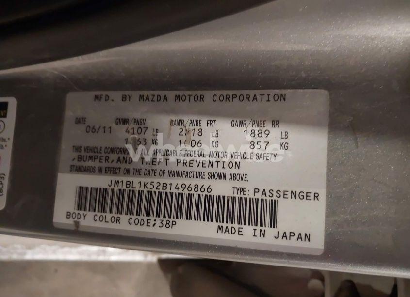 Photo 9 of 2011 Mazda Mazda3 S SPORT (VIN JM1BL1K52B1496866)