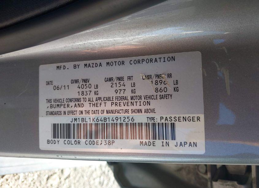 Photo 9 of 2011 Mazda Mazda3 S SPORT (VIN JM1BL1K64B1491256)