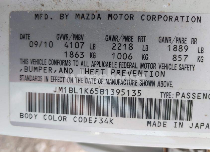 Photo 9 of 2011 Mazda Mazda3 S SPORT (VIN JM1BL1K65B1395135)