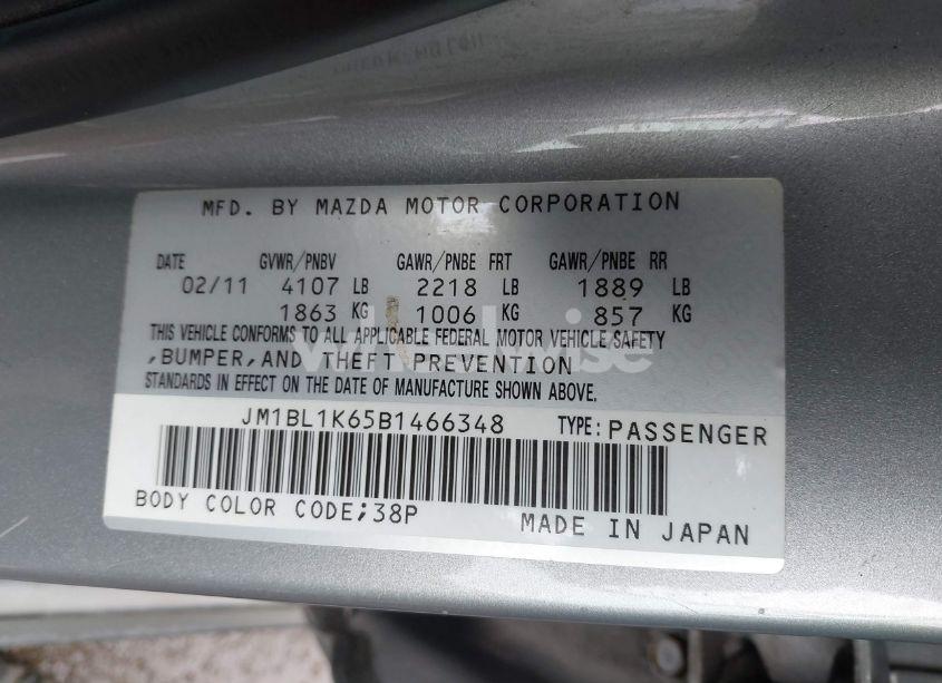 Photo 9 of 2011 Mazda Mazda3 S SPORT (VIN JM1BL1K65B1466348)