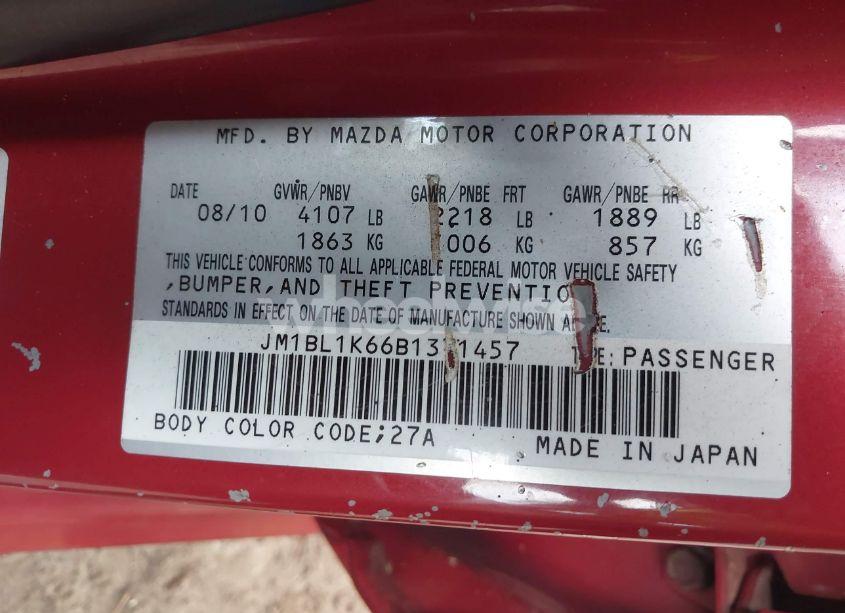 Photo 9 of 2011 Mazda Mazda3 S SPORT (VIN JM1BL1K66B1371457)