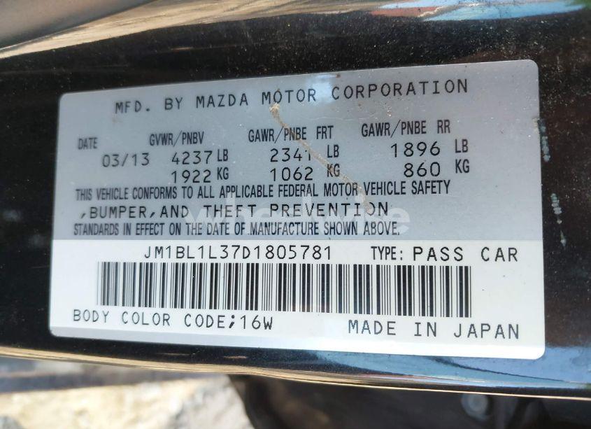 Photo 9 of 2013 Mazda Mazda3 MAZDASPEED3 TOURING (VIN JM1BL1L37D1805781)