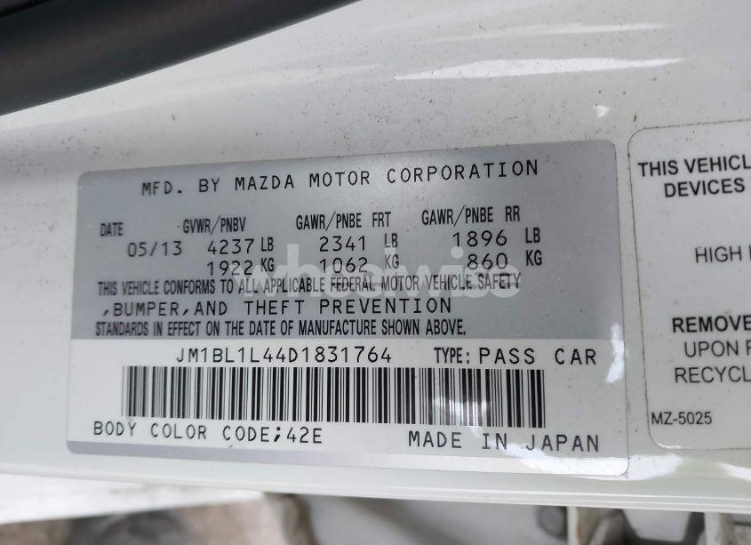 Photo 9 of 2013 Mazda Mazda3 MAZDASPEED3 TOURING (VIN JM1BL1L44D1831764)