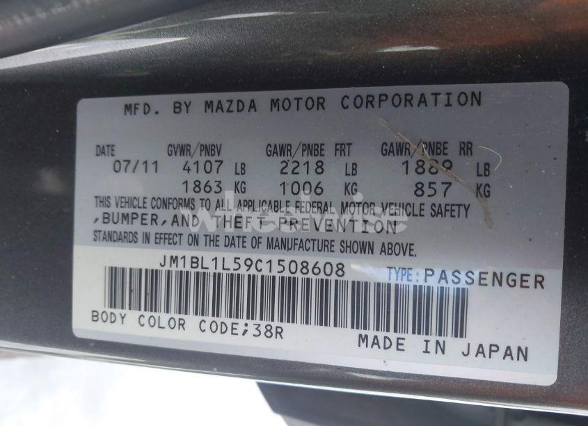 Photo 9 of 2012 Mazda Mazda3 S TOURING (VIN JM1BL1L59C1508608)