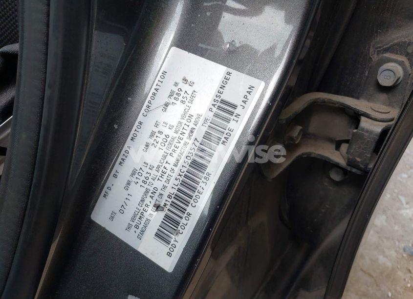 Photo 9 of 2012 Mazda Mazda3 S TOURING (VIN JM1BL1L5XC1503577)