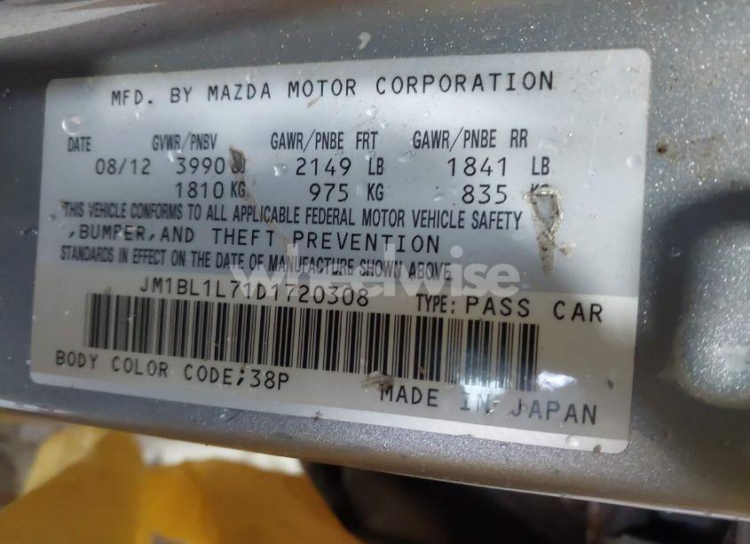 Photo 9 of 2013 Mazda Mazda3 I TOURING (VIN JM1BL1L71D1720308)