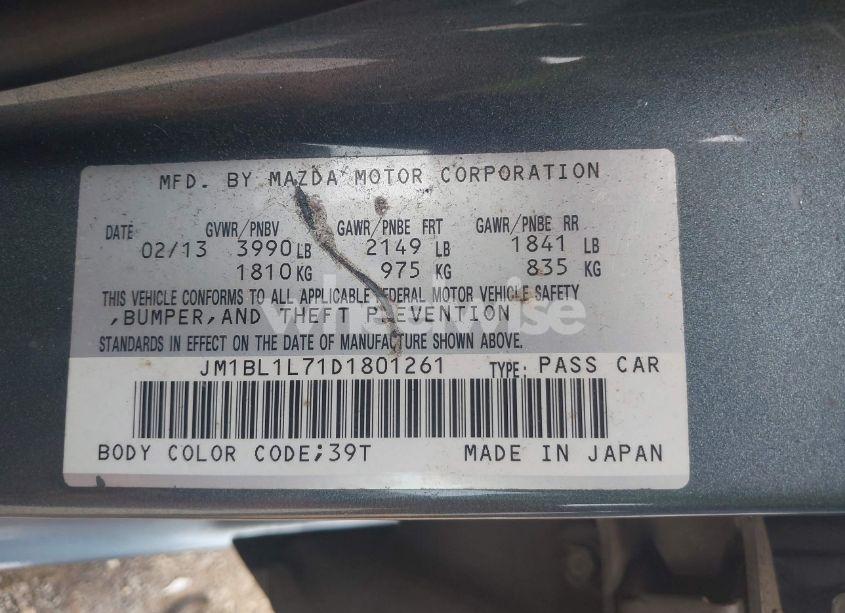 Photo 9 of 2013 Mazda Mazda3 I TOURING (VIN JM1BL1L71D1801261)