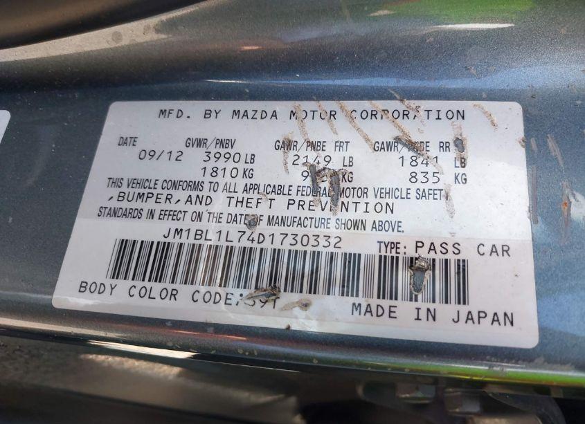 Photo 9 of 2013 Mazda Mazda3 I TOURING (VIN JM1BL1L74D1730332)