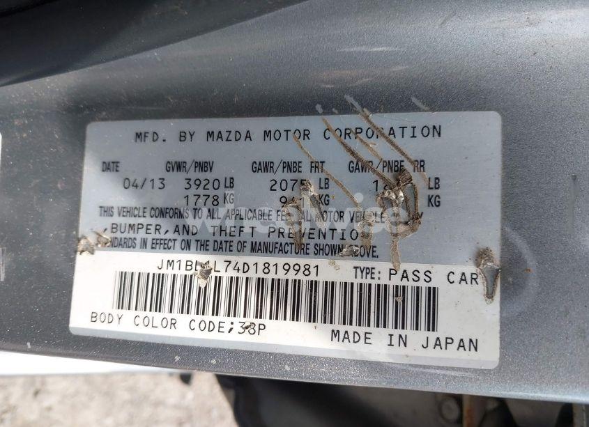 Photo 9 of 2013 Mazda Mazda3 I TOURING (VIN JM1BL1L74D1819981)