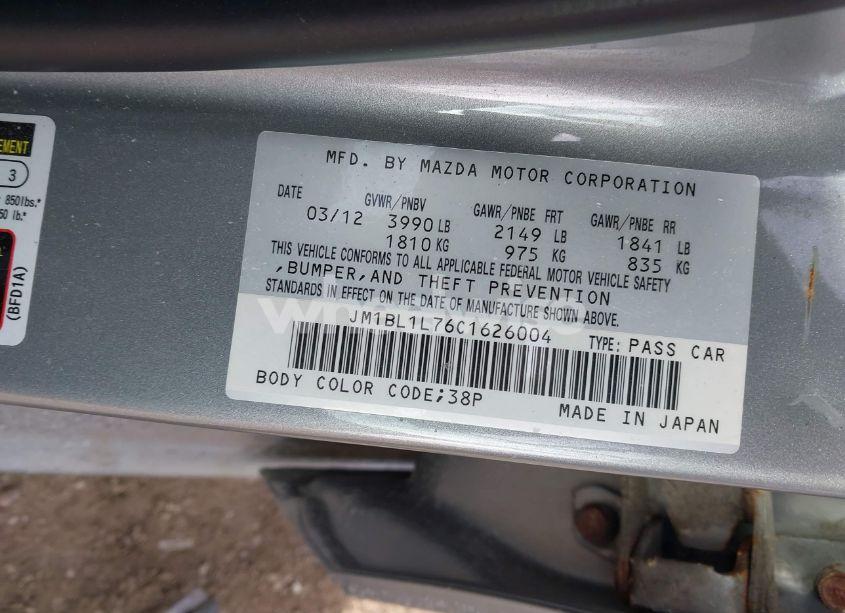 Photo 9 of 2012 Mazda Mazda3 I TOURING (VIN JM1BL1L76C1626004)