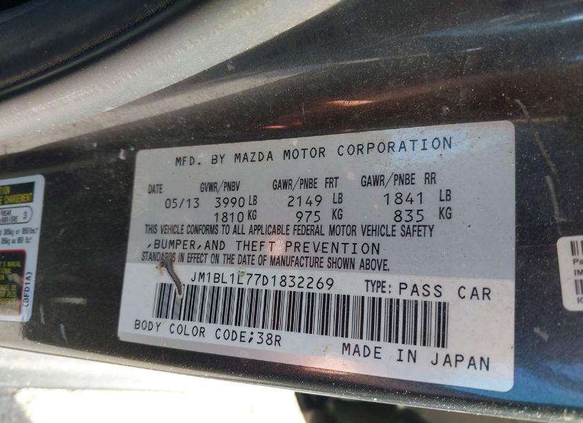 Photo 9 of 2013 Mazda Mazda3 I TOURING (VIN JM1BL1L77D1832269)