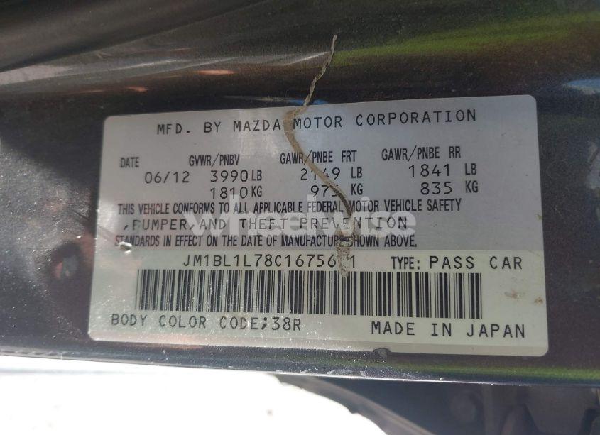 Photo 9 of 2012 Mazda Mazda3 I TOURING (VIN JM1BL1L78C1675611)