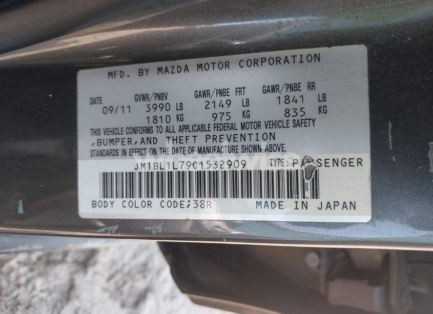 Photo 9 of 2012 Mazda Mazda3 I TOURING (VIN JM1BL1L79C1532909)