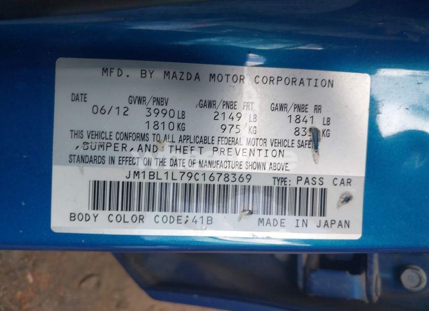 Photo 9 of 2012 Mazda Mazda3 I TOURING (VIN JM1BL1L79C1678369)