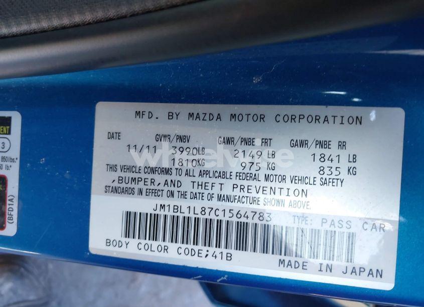 Photo 9 of 2012 Mazda Mazda3 I TOURING (VIN JM1BL1L87C1564783)