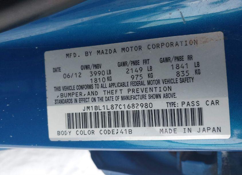 Photo 9 of 2012 Mazda Mazda3 I TOURING (VIN JM1BL1L87C1682980)