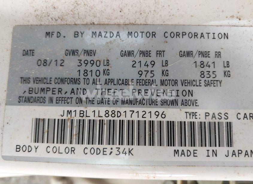 Photo 9 of 2013 Mazda Mazda3 I TOURING (VIN JM1BL1L88D1712196)