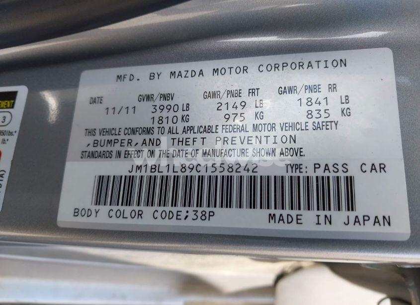 Photo 9 of 2012 Mazda Mazda3 I TOURING (VIN JM1BL1L89C1558242)