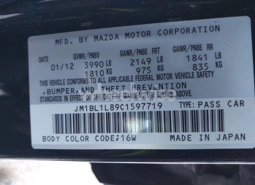 Photo 9 of 2012 Mazda Mazda3 I TOURING (VIN JM1BL1L89C1597719)