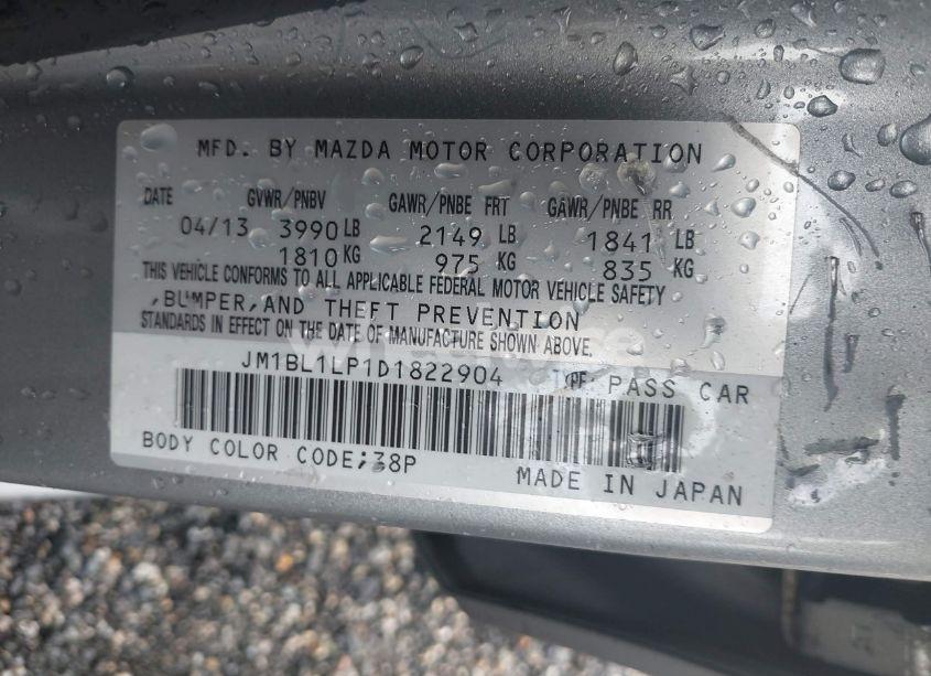 Photo 9 of 2013 Mazda Mazda3 I TOURING (VIN JM1BL1LP1D1822904)