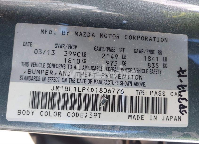 Photo 9 of 2013 Mazda Mazda3 I TOURING (VIN JM1BL1LP4D1806776)