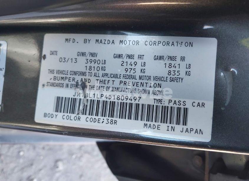 Photo 9 of 2013 Mazda Mazda3 I TOURING (VIN JM1BL1LP4D1809497)