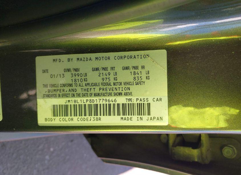 Photo 9 of 2013 Mazda Mazda3 I TOURING (VIN JM1BL1LP8D1779646)