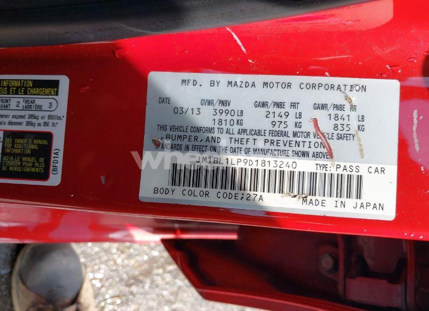 Photo 9 of 2013 Mazda Mazda3 I TOURING (VIN JM1BL1LP9D1813240)